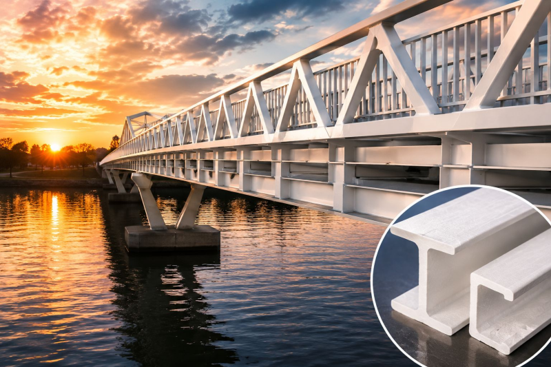 Compostos FRP: uma solução mais inteligente para construção de pontes modernas